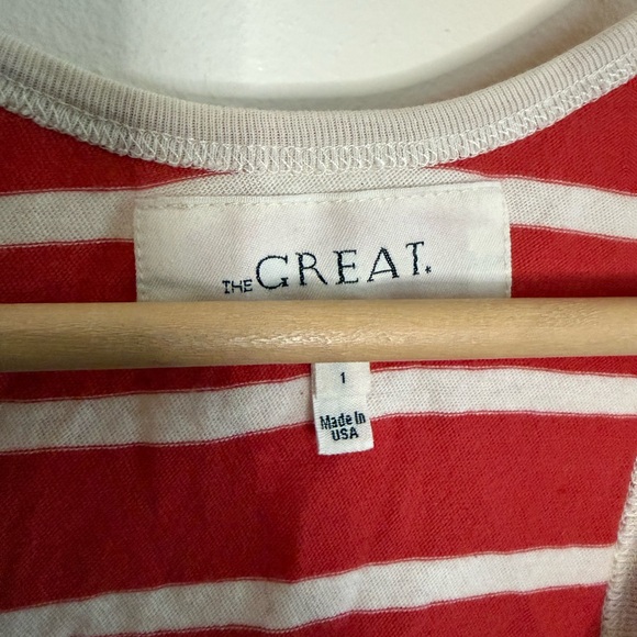THE GREAT. Striped Racer Back Tank - Picture 4 of 7